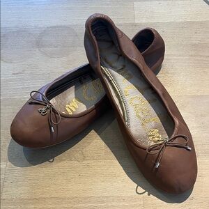 Sam Edelman Tan Leather Flats